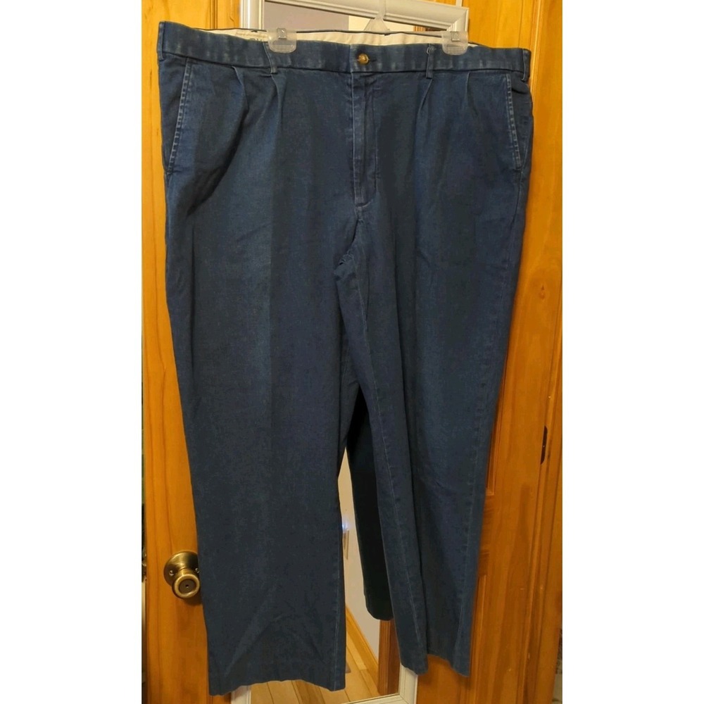 Mens ORVIS Medium Blue Jeans Lightweight 46 X‎ 27 L Dress Casual Pants Regular
